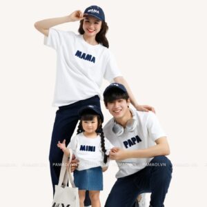 Áo Thun Gia Đình PAPA MAMA MINI